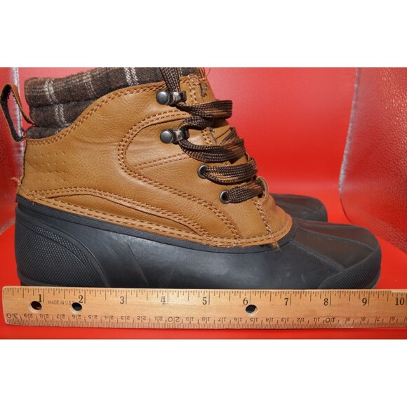 Magellan Outdoors Youth Duck Boots Size 6 Brown Black Waterproof Winter Snow - Picture 9 of 9